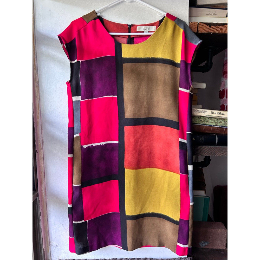 Women's LOFT Dress Size 4 Multi-color